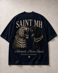 The Crest Tee — leopard & panther, Savage in Pearls