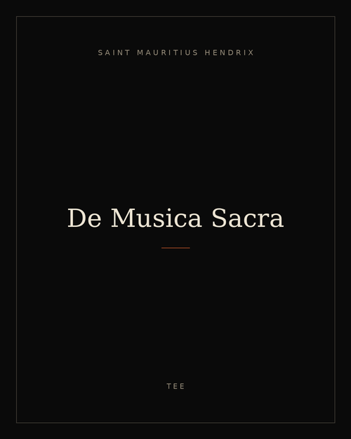 De Musica Sacra — placeholder