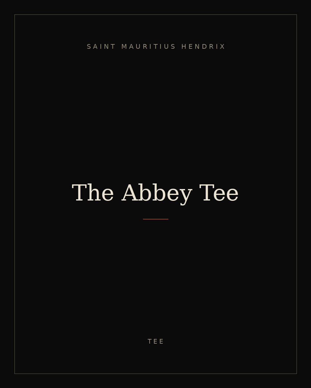 The Abbey Tee — placeholder