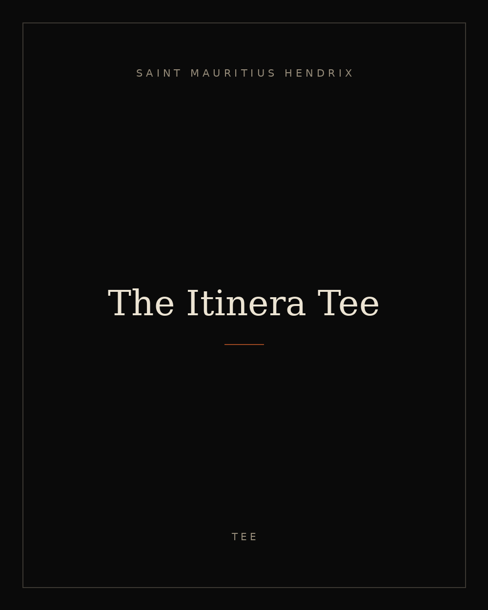 The Itinera Tee — placeholder